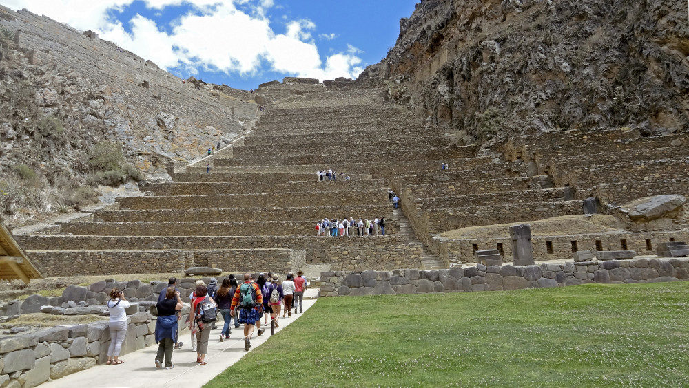 Ruinenanlage von Ollantaytambo in Peru