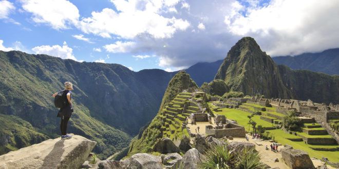 Blick auf den Machu Picchu in Peru